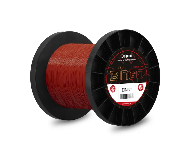 Vedd meg online MONOFIL DELPHIN BINGO MATT / SÖTÉT VÖRÖS 0,28MM 6,5KG 26000M