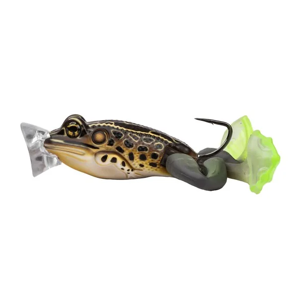 Akció LIVETARGET THE ULTIMATE FROG POPPER BAIT TAN / BROWN 50MM 21G FLOATING