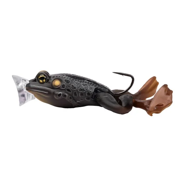 Exkluzív ajánlat LIVETARGET THE ULTIMATE FROG POPPER BAIT BLACK / BLACK 50MM 21G FLOATING