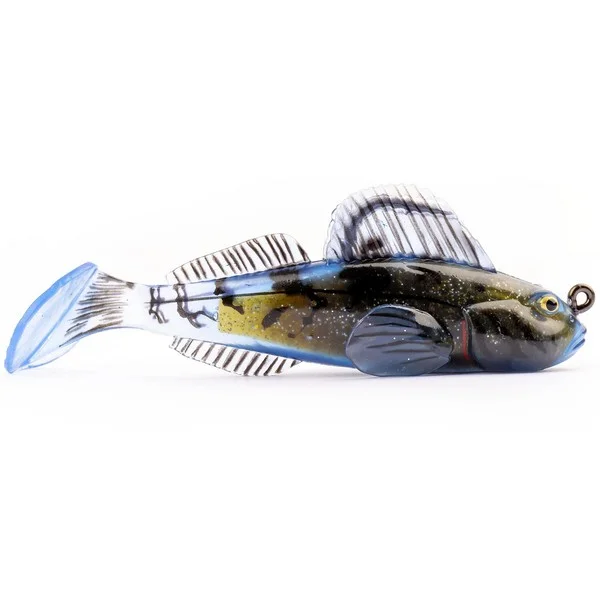 Vásárlói kedvenc LIVETARTGET 2.8" GOBY PADDLETAIL RIGGED BLACK / BLUE 71MM 10G SINKING