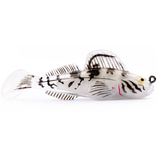 Vedd meg online LIVETARTGET 2.8" GOBY PADDLETAIL RIGGED WHITE / ALBINO 71MM 10G SINKING