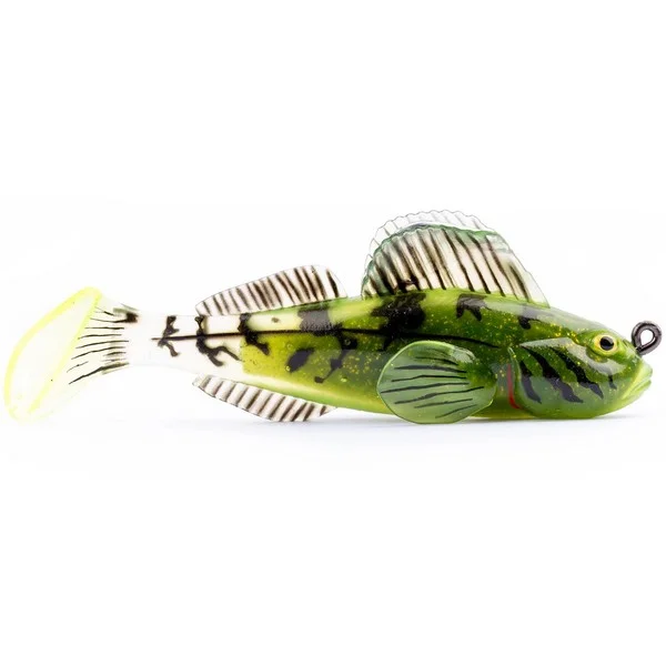 Akciós ár LIVETARTGET 3.3" GOBY PADDLETAIL RIGGED CHARTREUSE / GREEN 84MM 12G SINKING