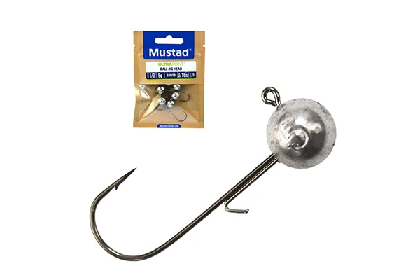 MUSTAD BALL JIG HEAD W/KEEPER 3/0 5G 6PCS LEAD Szezonális akció