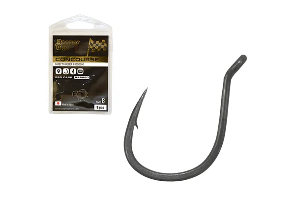 BENZÁR CONCOURSE METHOD PRO CARP HOOK 14 BARBLESS Azonnal elérhető