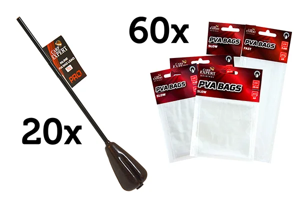 CARP EXPERT PRO PVA BAG ÓLOM 20DB-OS MEGASZETT AJÁNDÉK 60DB PVA BAG-EL Legnépszerűbb