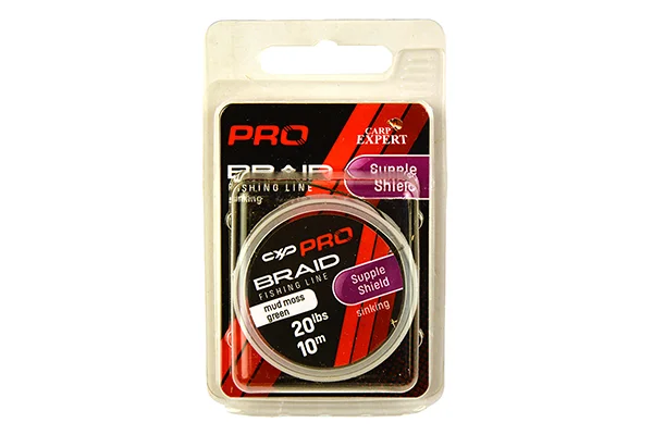 CARP EXPERT PRO SUPPLE SHIELD FONOTT BEVONATOS SÜLLYEDŐ ELŐKEZSINÓR 30LBS CAMOU GREEN 10M Azonnal elérhető