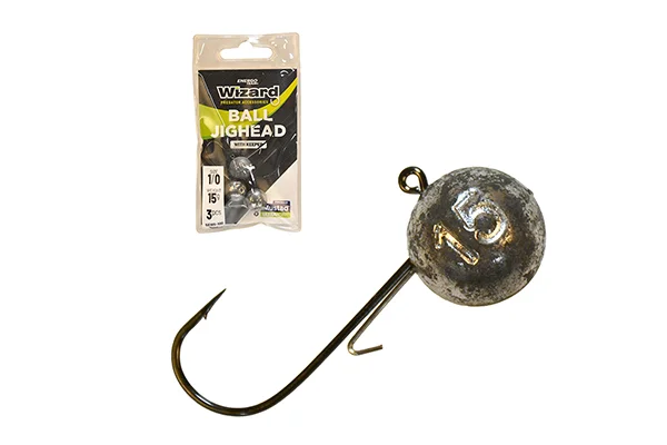 Akciós ár WIZARD BALL JIG HEAD W/KEEPER 2/0 17G 3DB/CSOMAG LEAD