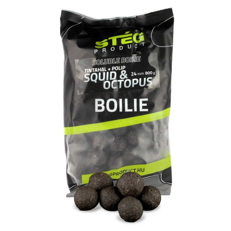 Különleges ajánlat STÉG SOLUBLE BOILIE 24MM 800G SQUID & OCTOPUS