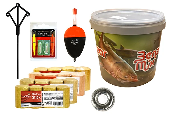 CARP EXPERT BUSA TABLETTE SZETT VILÁGÍTÓ ÚSZÓVAL ÉS VÖDÖRREL 80G Legkelendőbb