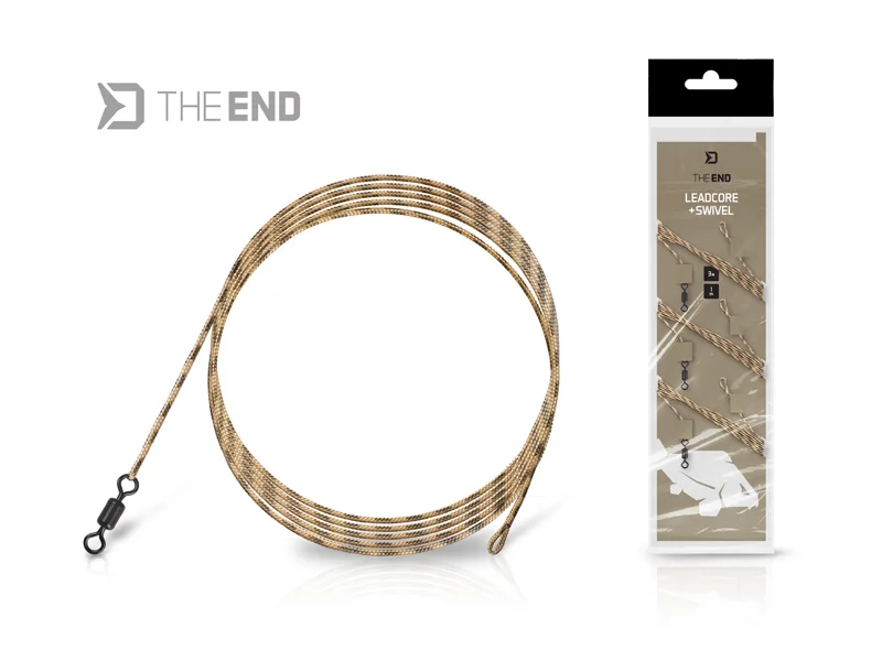 DELPHIN THEEND LEADCORE + SWIVEL / 3 DB 1M Expressz kézbesítés