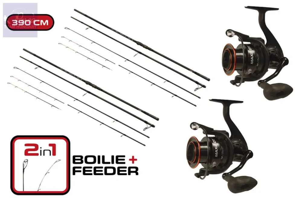 Akciós ár Carp Expert Max2 Double Tip + Max2 DT 6000 orsó - DUOPACK