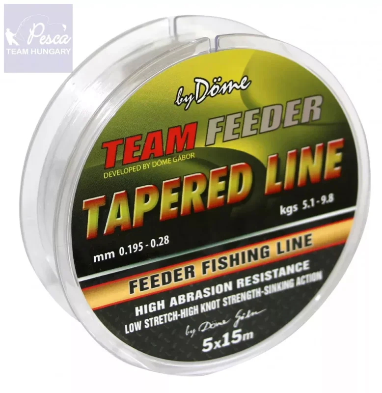 Biztonságos fizetés By Döme Team Feeder Tapered Leader 5db×15m 0,165-0,22mm
