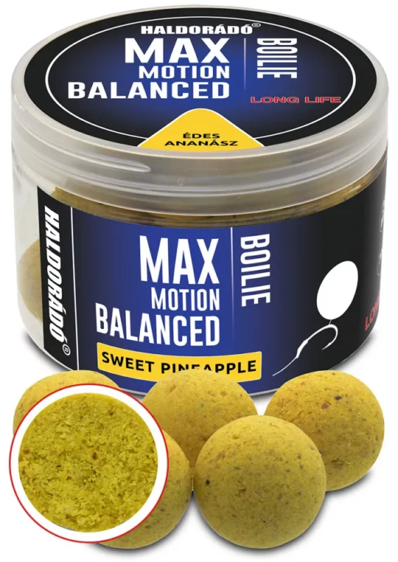 HALDORÁDÓ MAX MOTION Boilie Balanced 20 mm - Édes Ananász 70gr Azonnal elérhető