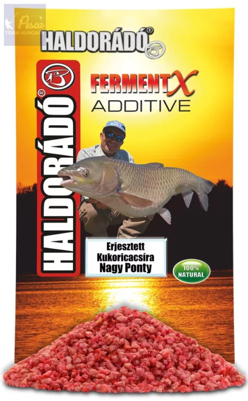 Haldorádó FermentX Additive - Erjesztett kukoricacsíra - Nagy Ponty 500gr Azonnal elérhető