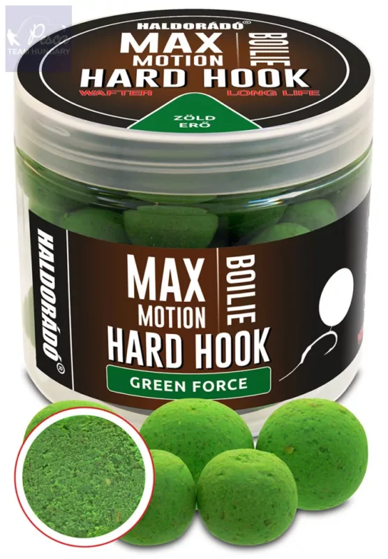 Haldorádó MAX MOTION Boilie Hard Hook Wafter 16, 20 mm - Green Force 100gr Különleges ajánlat
