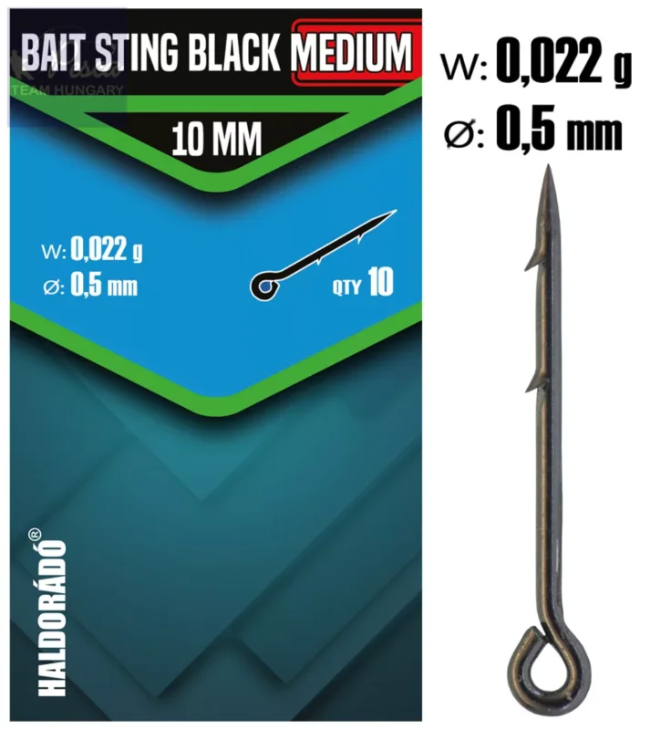 Expressz kézbesítés Haldorádó Bait Sting Black Fekete csalitüske MEDIUM 10 mm