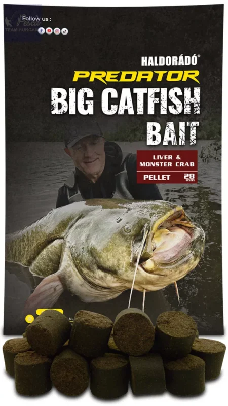 Haldorádó Catfish Bait Pellet 28 mm - Liver & Monster Crab 1 kg Ajánlat
