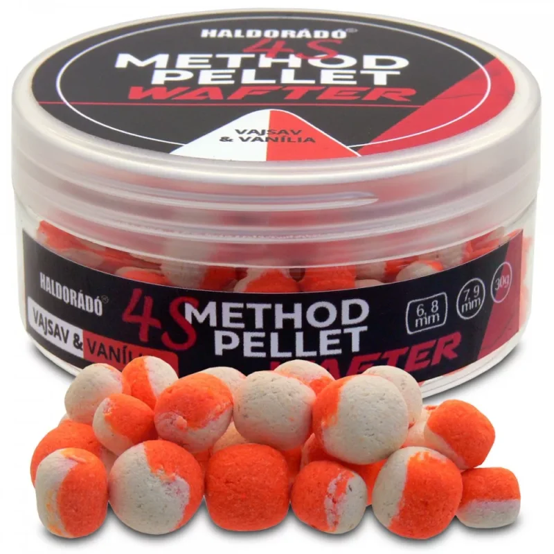 Haldorádó 4S Method Pellet Wafter 6, 8 mm - Vajsav & Vanília 30gr Korlátozott ajánlat