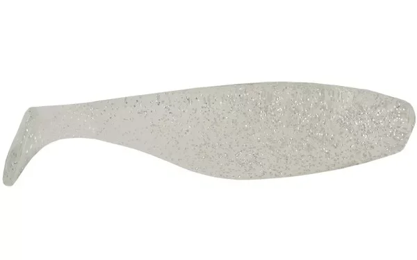 Mann‘s Shad Gumihal 6cm Áttetsző, Ezüst Glitter 10db/csomag Szuper akció