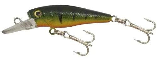 Prémium Kamasaki Wobbler Perch Olajzöld Hát, Sárga-Piros Has
