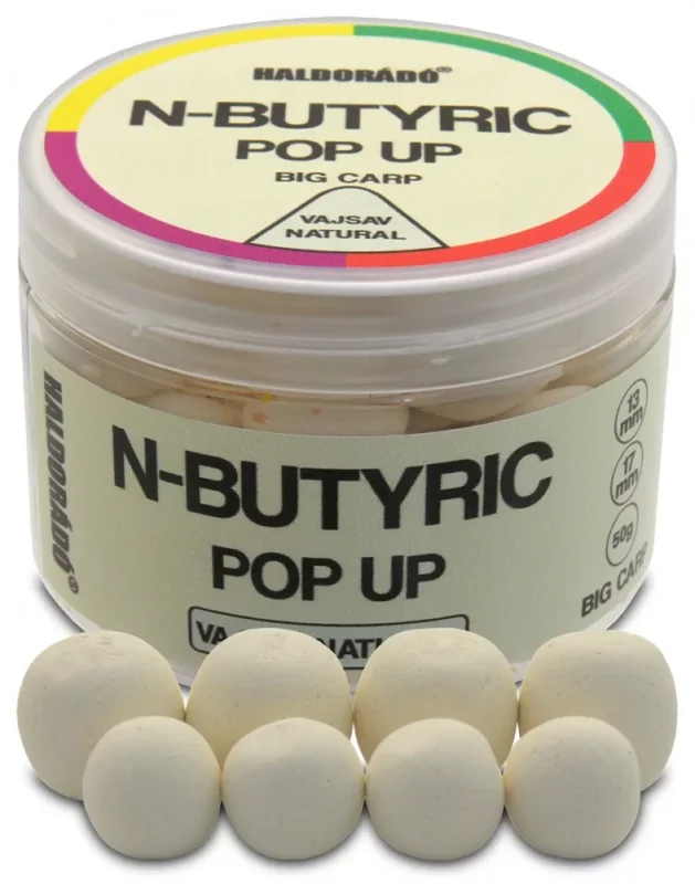 Haldorádó N-Butyric Pop Up Big Carp 13, 17 mm - Vajsav Natural 50gr Gyors szállítás