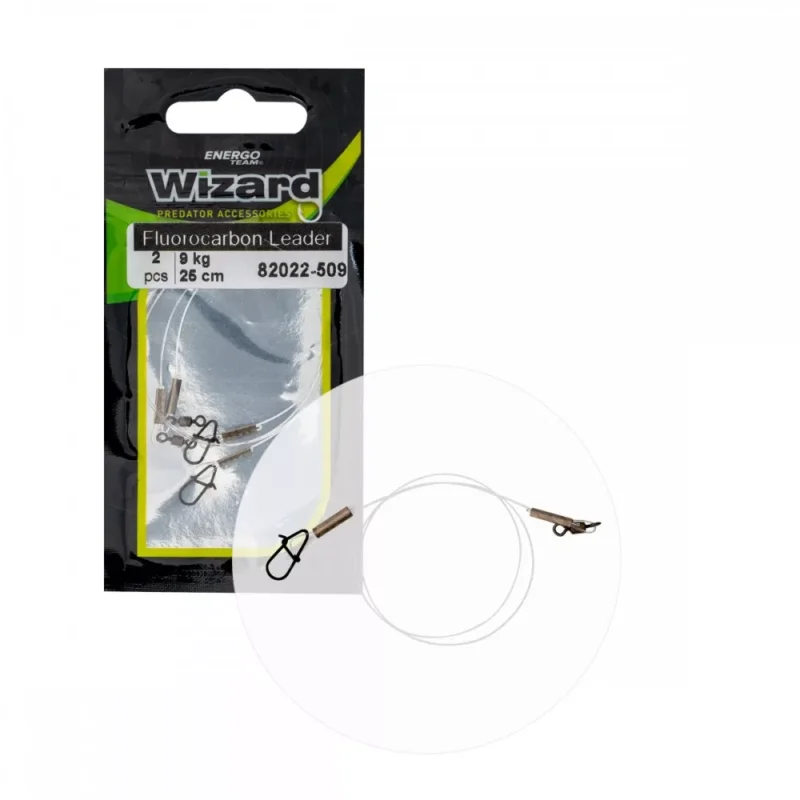 Energo Team Wizard Neo Szerelt Fluorocarbon Előke 25 cm 2db/csomag Különleges ajánlat