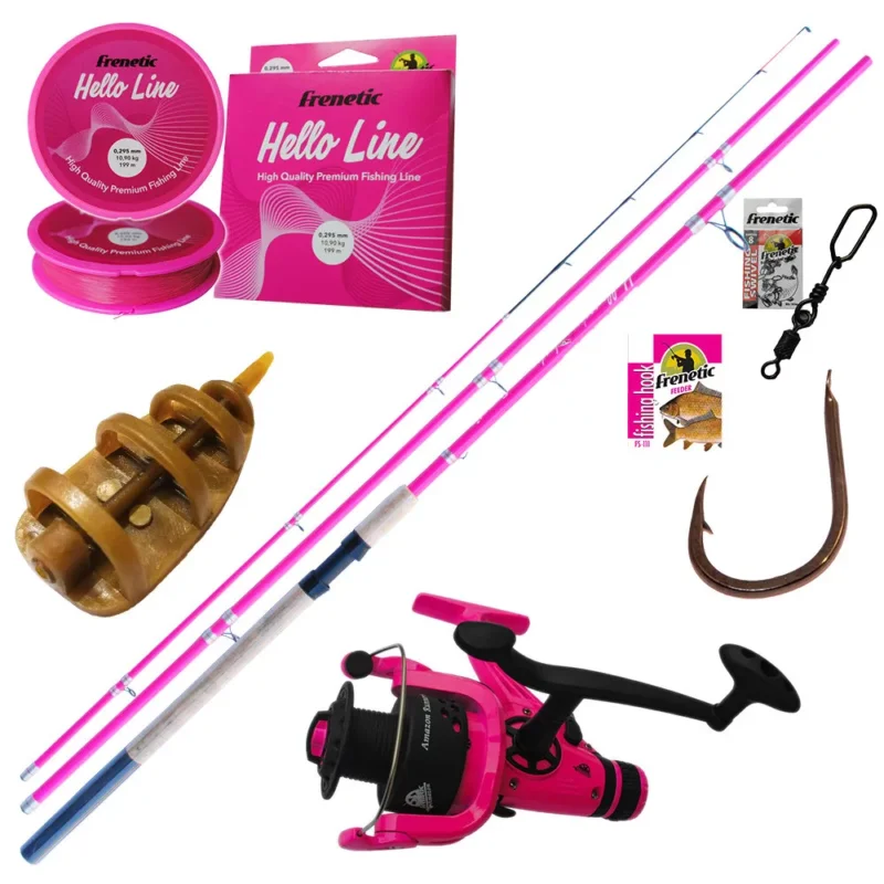 Outlet Frenetic Pink Feeder Szett CarBonBon 3,00m 180g Feederbottal