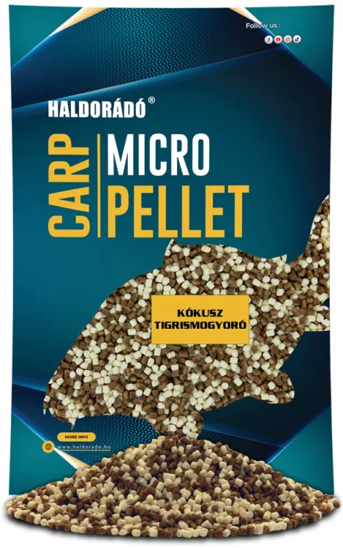 Gyors szállítás HALDORÁDÓ Carp Micro Pellet - Kókusz - Tigrismogyoró 600gr