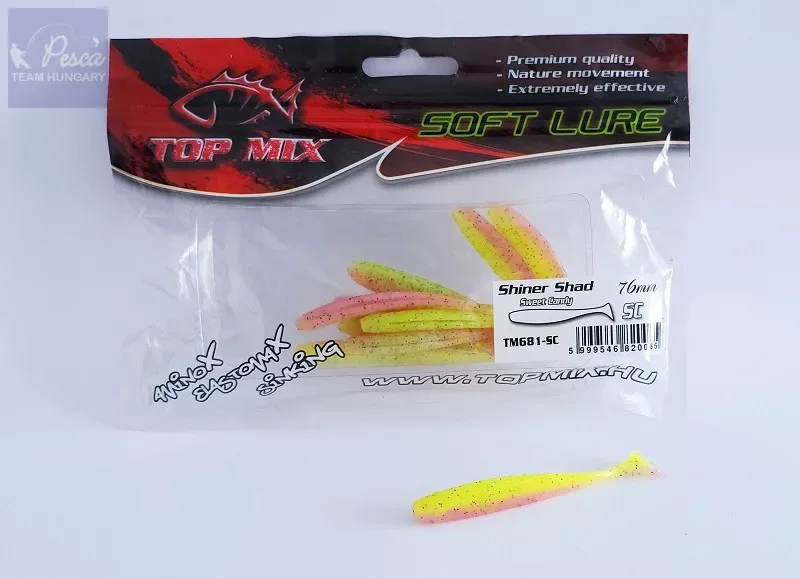 Top Mix Shiner Shad Sweet Candy Gumihal 7,6cm Utolsó esély