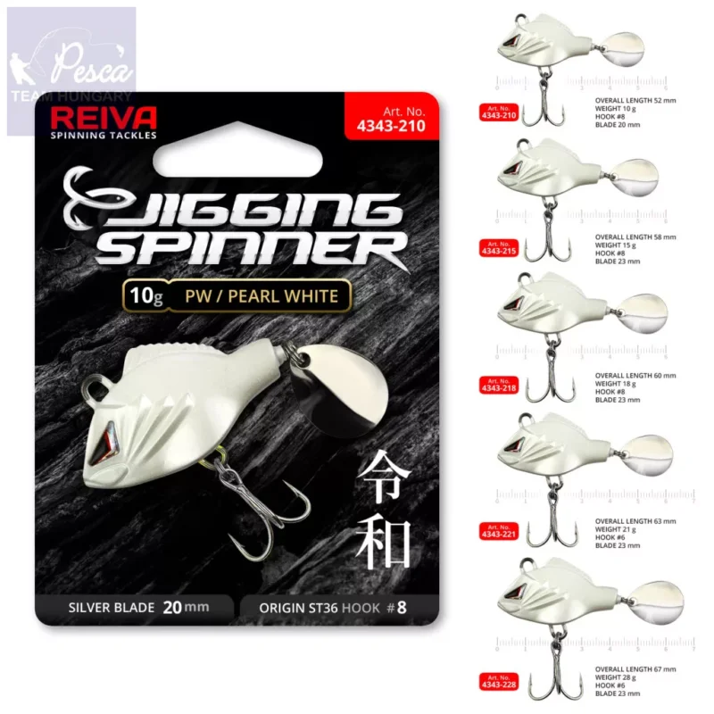 Reiva Jigging Spinner Pearl White Outlet