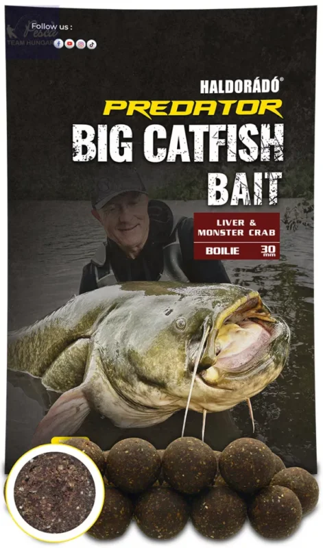Haldorádó Catfish Bait Boilie 30+ - Liver & Monster Crab 30mm Biztonságos fizetés