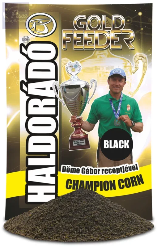 Haldorádó Gold Feeder - Champion Corn Black 1kg Azonnali szállítás