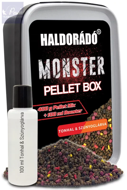 Haldorádó MONSTER Pellet Box - Tonhal & Szúnyoglárva 400gr Alacsony ár