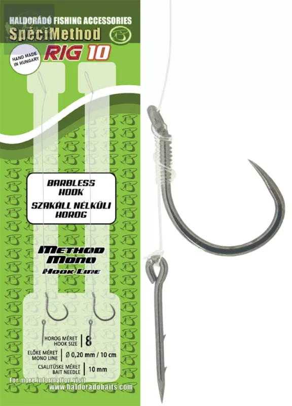 Haldorádó SpéciMethod Rig10 Mono 10 mm / 8 barbless Akció