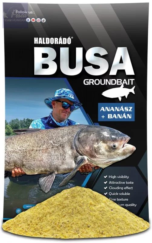 Végkiárusítás HALDORÁDÓ Busa etetőanyag - Ananász + Banán 1kg