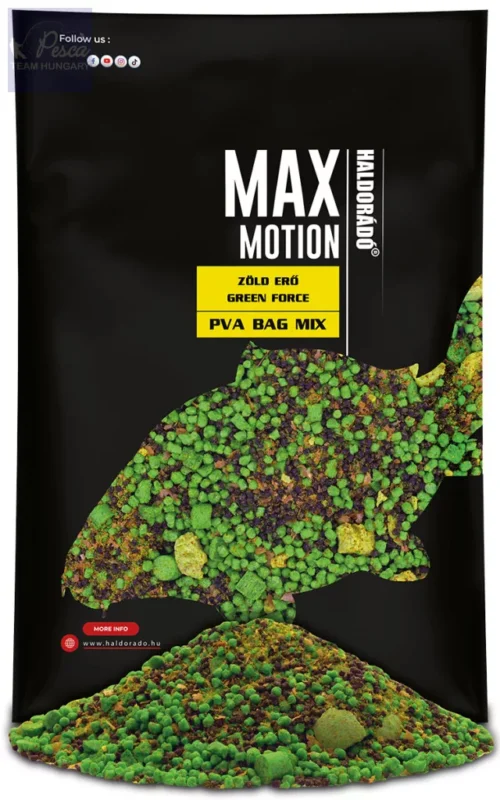Haldorádó MAX MOTION PVA Bag Mix - Green Force 600gr Utolsó esély