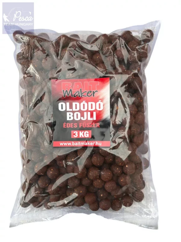 BAIT MAKER Oldódó bojli 24 mm Édes Fűszer 3kg Árengedmény