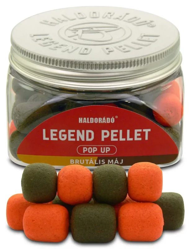 Prémium Haldorádó LEGEND PELLET Pop Up 12, 16 mm - Brutális Máj 50gr