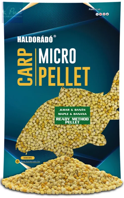 Azonnal elérhető Haldorádó Ready Method Pellet - Juhar & Banán 600gr