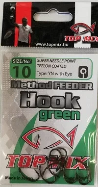 Olcsóbb Top Mix Method Feeder Horog Zöld