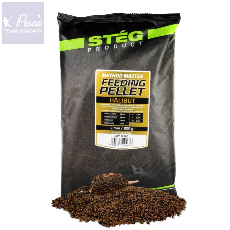 Stég Feeding Pellet 2mm Halibut 800gr Csak ma