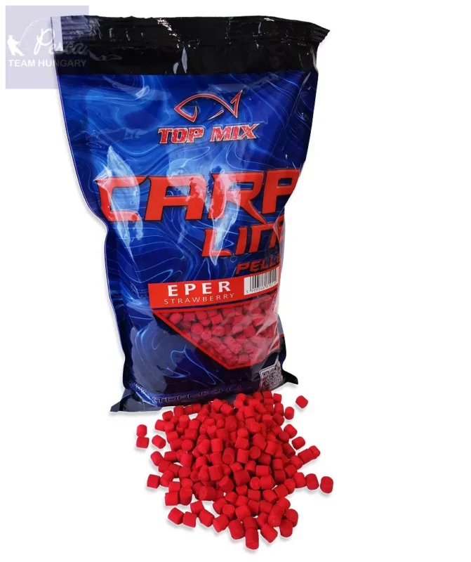TOP MIX Carp Line etető pellet, Eper 8mm 800gr Olcsóbb