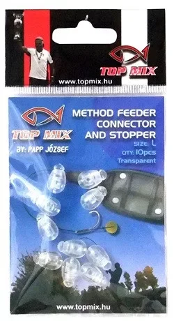 Szuper akció Top Mix Method Feeder Gyorskapocs Fluo Clear L