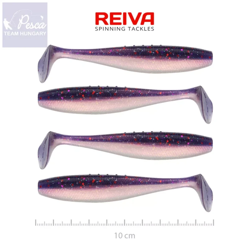 Reiva Flat Minnow Shad 10cm 4db/cs (Purple Pearl) Szuper akció