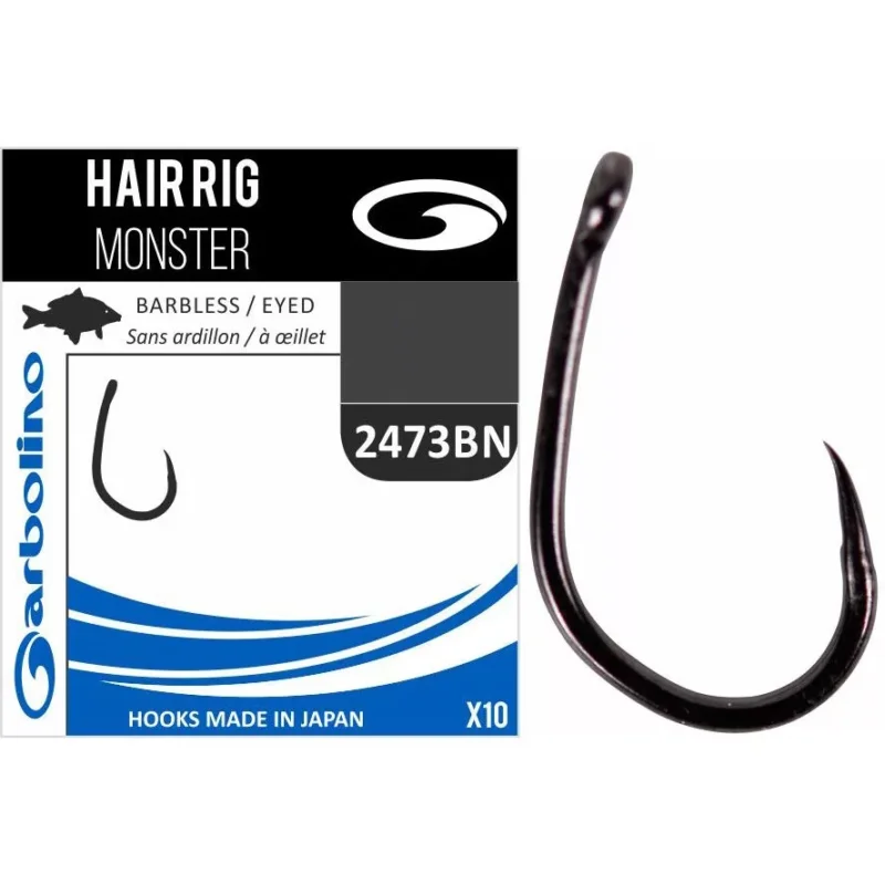 Alacsony ár Garbolino Monster Hair Rig 2473BN 14 Füles Szakáll Nélküli Pontyozó Horog