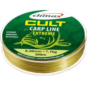 Climax cult carp extreme matt olive monofil zsinór 300m 0,40mm Azonnali szállítás