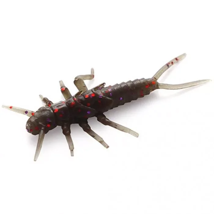 Fishup Stonefly Műcsali Stonefly 0,75" Green Pumpkin Brown/Red & Purple Ne maradj le