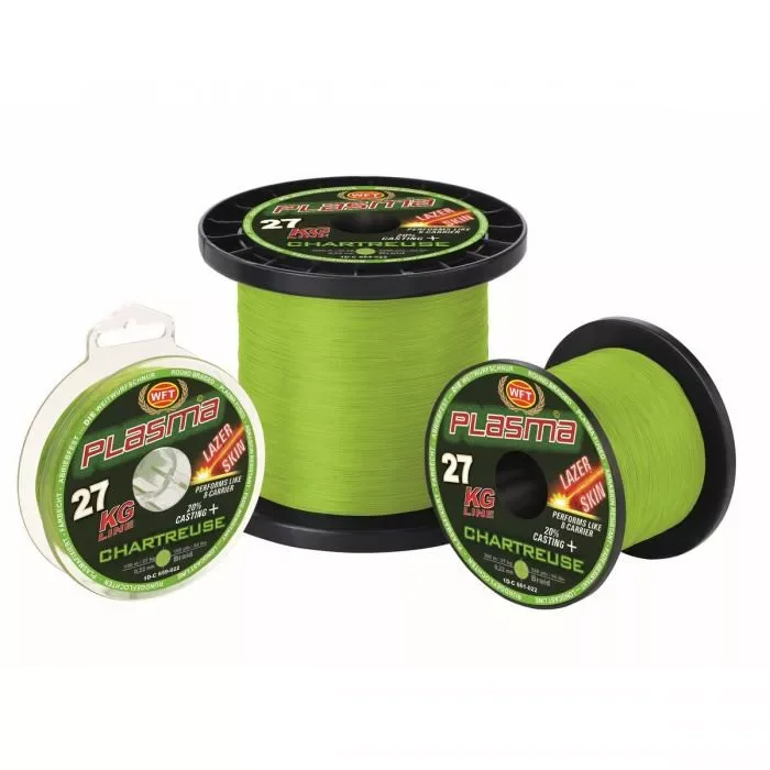 Gyors szállítás WFT Plasma Chartreuse Lazer Skin Fonott Zsinór 150m 0,10mm