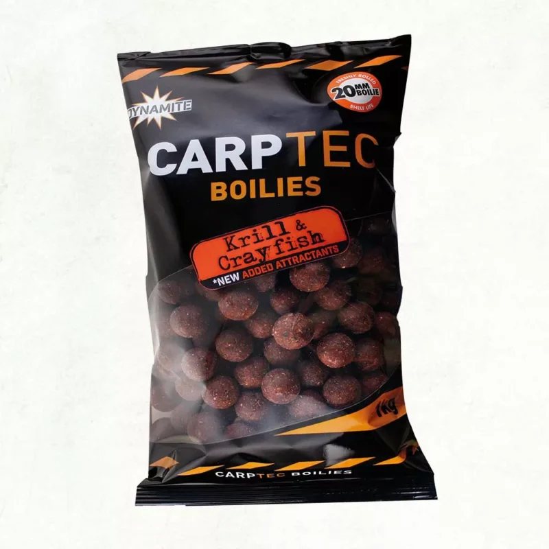 Szuper akció Dynamite Baits CarpTec Krill-Garnéla Bojli 15mm 1kg