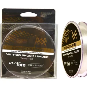Benzár concourse method shock leader monofil dobóelőke zsinór 10x15m 0,23-0,50mm Szuper akció